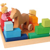 Square puzzle with horse and Dollhouse doll from Grimm's
